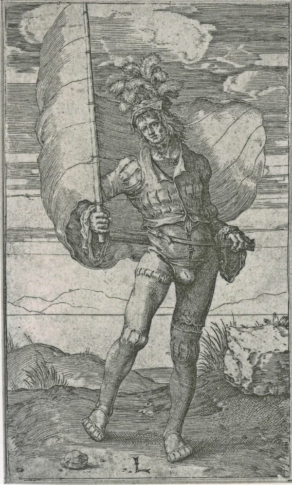 Standard bearer by Lucas van Leyden